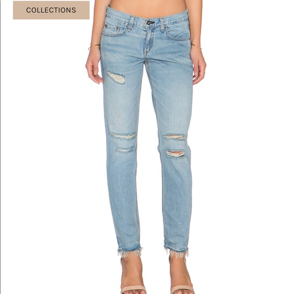 rag & bone Denim - Rag & Bone boyfriend Jean Distressed Destroyed
